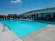 Inviting pool with lounge chairs and umbrellas at 6196 Granby Dr, Whitestown, IN 46075