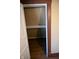 Spacious closet with hanging rod and shelf for storage at 3235 Adams St, Indianapolis, IN 46218