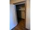 Bedroom closet with a hanging rod and a shelf at 3235 Adams St, Indianapolis, IN 46218