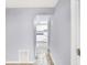 View of a kitchen with white cabinets and dark countertops at 355 Mcclure Rd, Columbus, IN 47201
