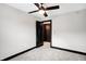 Bright bedroom with ceiling fan and carpet flooring at 416 Eastern Ave, Indianapolis, IN 46201