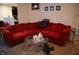 Living room with sectional sofa and coffee table at 7720 Bolero Dr, Camby, IN 46113