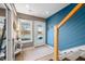 Bright entryway with lake views and access to the deck at 9454 Raintree S Dr, Columbus, IN 47201