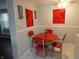Retro red dinette set in bright kitchen nook at 443 N Centennial St, Indianapolis, IN 46222