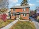 Aerial view of a two-story brick home with a landscaped yard at 514 W 43Rd St, Indianapolis, IN 46208