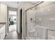 Bathroom featuring a shower, toilet and bedroom view at 7479 Allesley Dr, Avon, IN 46123