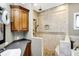 Spa-like bathroom with a walk-in shower and a built-in bench at 11262 N Everett Rd, Monrovia, IN 46157