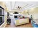 Living room with fireplace, built-in shelving and hardwood floors at 11262 N Everett Rd, Monrovia, IN 46157