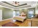 Bright main bedroom with a comfortable bed and an elegant headboard at 11262 N Everett Rd, Monrovia, IN 46157