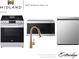 Stainless steel LG kitchen appliances and gold faucet at 1667 Midland Main St, Westfield, IN 46074