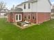 Brick patio with seating area next to house at 7987 Meadow Bend Cir, Indianapolis, IN 46259