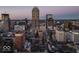 City skyline at sunset with downtown buildings at 110 E Washington St # 900, Indianapolis, IN 46204