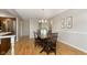 Dining area with dark wood table and chairs at 1189 N County Road 475 E, Avon, IN 46123