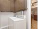Laundry closet with washer and dryer in the kitchen area at 1189 N County Road 475 E, Avon, IN 46123