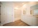 Bathroom with double vanity and walk-in shower at 5559 Tart Blvd, Indianapolis, IN 46239