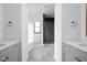 Double vanity bathroom with a large shower at 17366 Newton Main St, Westfield, IN 46074