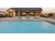 Resort-style pool with fountain features and lounge chairs at 17366 Newton Main St, Westfield, IN 46074
