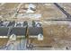 Aerial view of new homes under construction in a residential development at 2246 Walnut Frk Dr, Whitestown, IN 46075