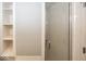 Clean bathroom with shower and built-in shelving at 3965 N Meridian St # Apt 2A, Indianapolis, IN 46208