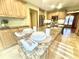 Granite kitchen island with place settings at 6337 Red Oak Dr, Avon, IN 46123