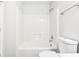 Bathroom with shower/tub and toilet at 6415 Kelsey Dr, Indianapolis, IN 46268