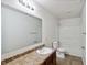 Clean bathroom with a vanity, toilet, and shower at 8442 Burket Way, Camby, IN 46113