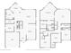 Two-story floor plan; main and upper levels at 8442 Burket Way, Camby, IN 46113