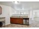 Kitchen features granite countertops and stainless steel dishwasher at 8442 Burket Way, Camby, IN 46113