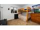 bedroom with bunk beds and plenty of storage at 8523 Farmhill Rd, Indianapolis, IN 46231