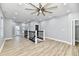 Upper level with hardwood floors and a view of the lower level at 2318 E Brookside Ave, Indianapolis, IN 46218