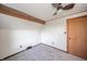 Simple bedroom with carpeted floor and ceiling fan at 4298 W 300 N, Anderson, IN 46011