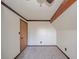 Simple bedroom with wood ceiling beams and carpet at 4298 W 300 N, Anderson, IN 46011