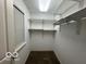 Spacious closet with double hanging rods and shelving at 581 Beehler Dr, Whiteland, IN 46184