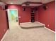 Finished basement home theater with projector and surround sound at 14450 Chariots Whisper Dr, Carmel, IN 46074