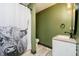 Bathroom with shower, toilet, and vanity at 1850 White Oak W Ln, Martinsville, IN 46151