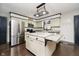 Updated kitchen with island and stainless steel appliances at 1850 White Oak W Ln, Martinsville, IN 46151