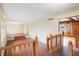 Spacious living room featuring hardwood floors and a raised wooden platform at 6337 Cardinal Ln, Indianapolis, IN 46220