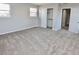 Main bedroom with double closets and neutral decor at 105 Oakview Dr, Mooresville, IN 46158