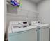 Laundry room with LG washer and dryer set at 1798 Cascades Dr, Greenfield, IN 46140