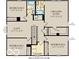 Second floor plan with bedrooms, bathrooms, and a loft at 4110 Jacoby Pl, Indianapolis, IN 46268