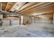 Unfinished basement with high ceilings and plumbing at 14334 Beaument Blvd, Carmel, IN 46074