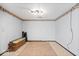 Unfinished basement with new flooring and ample space for storage at 807 Alden Dr, Fortville, IN 46040