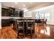 Spacious kitchen with dark cabinetry, granite countertops, and stainless steel appliances at 1862 Sterling Ct, Greenwood, IN 46143