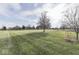 Large backyard with manicured lawn and trees at 9048 N Watson Meadows Ln, Mooresville, IN 46158