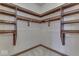 Spacious walk-in closet with ample shelving and hanging rods at 9048 N Watson Meadows Ln, Mooresville, IN 46158