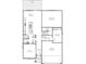 First floor plan showcasing kitchen, great room, and two-car garage at 1014 Stonehaven Dr, Indianapolis, IN 46239