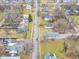 Bird's-eye view of the property and street at 2709 Station St, Indianapolis, IN 46218