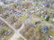 High-angle view of the home within its neighborhood context at 2709 Station St, Indianapolis, IN 46218