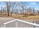 View of the backyard from the deck at 2709 Station St, Indianapolis, IN 46218