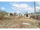 Backyard with shed and wooden fence at 4925 W Raymond St, Indianapolis, IN 46241